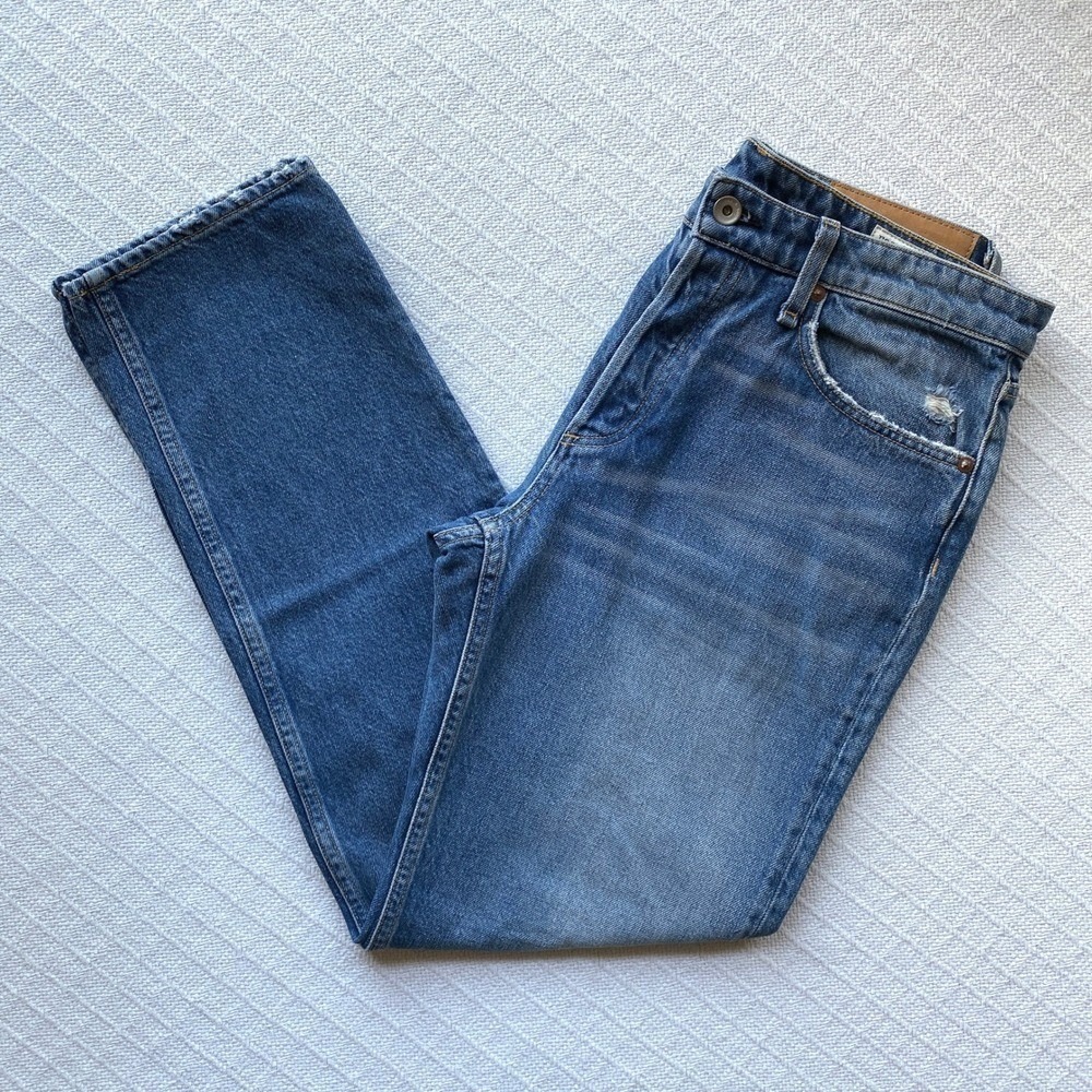 Rag & Bone Rosa Mid Rise Boyfriend Jeans Distressed Cotton Bristol Wash Denim 27 - Picture 8 of 12
